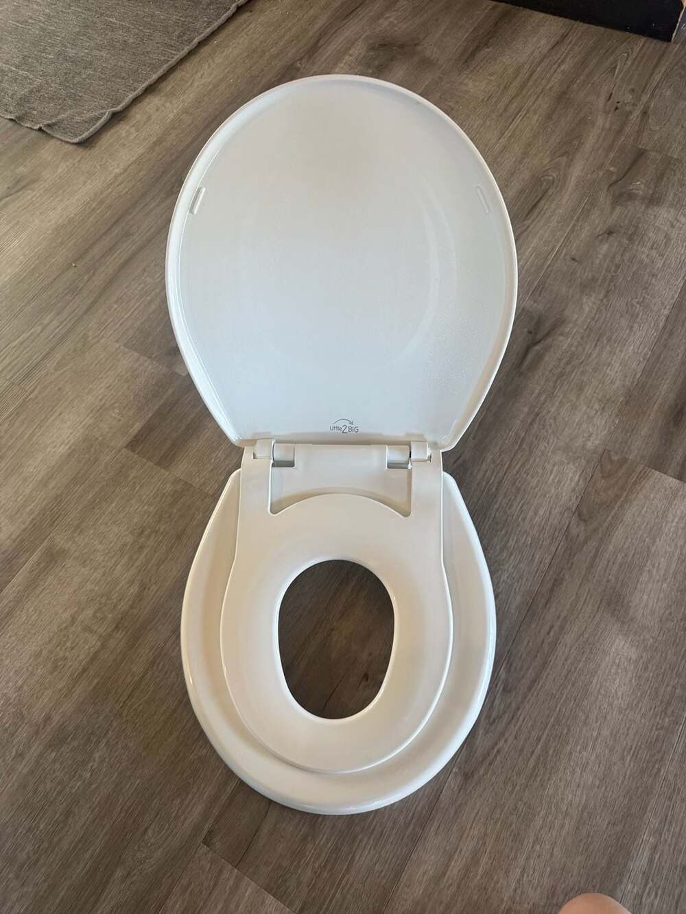 Bemis Little2Big Round Toilet Seat with Built-In Child Potty Training Ring